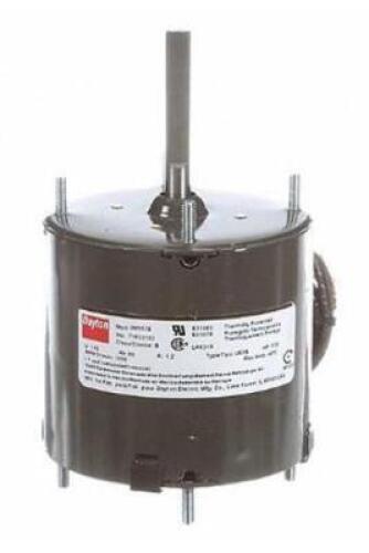 DESCRIPTION: (1) DAYTON HVAC MOTOR BRAND/MODEL: 71633702M INFORMATION: SHADED POLE/SINGLE-PHASE RETAIL$: $60.66 SIZE: 3-5/16"BODY DIA X 2-1/4"SHAFT LE