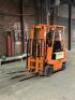 TOYOTA FORK LIFT WITH FORK AND CLAMP ATTACHMENTS