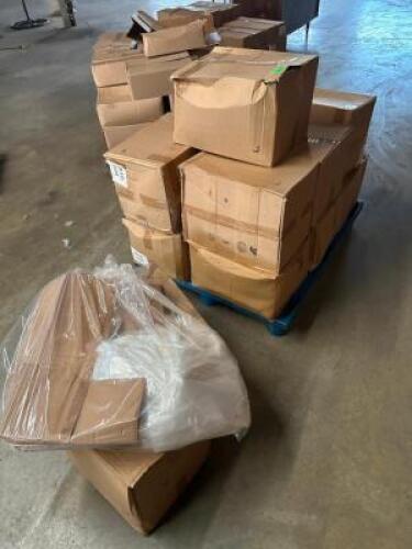 FULL PALLET OF 29" X 30" CLEAR POLY BAGS