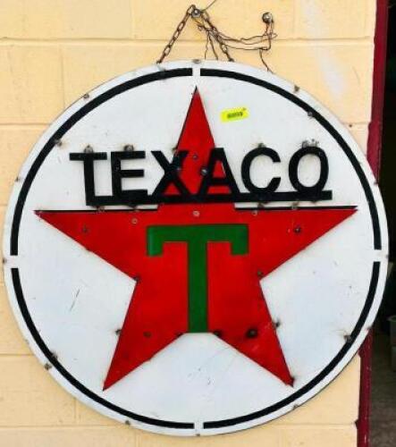 DESCRIPTION: LARGE TEXACO SIGN SIZE: 40" QTY: 1