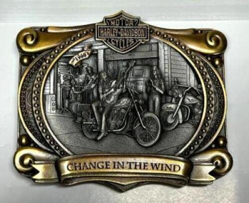 DESCRIPTION: HARLEY BELT BUCKLE SIZE: 4" QTY: 1
