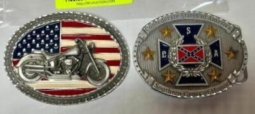 DESCRIPTION: (2) BELT BUCKLES QTY: 2