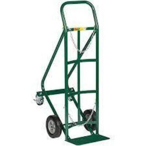 DESCRIPTION: (1) GAS CYLINDER HAND TRUCK BRAND/MODEL: LITTLE GIANT INFORMATION: GREEN SIZE: 800 LB CAPACITY, TILT RETAIL$: $182.49 EA QTY: 1