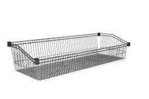 DESCRIPTION: (14) WIRE BASKET BRAND/MODEL: WANZL INFORMATION: CHROME SIZE: 18" X 48" RETAIL$: $364.43 EA QTY: 14