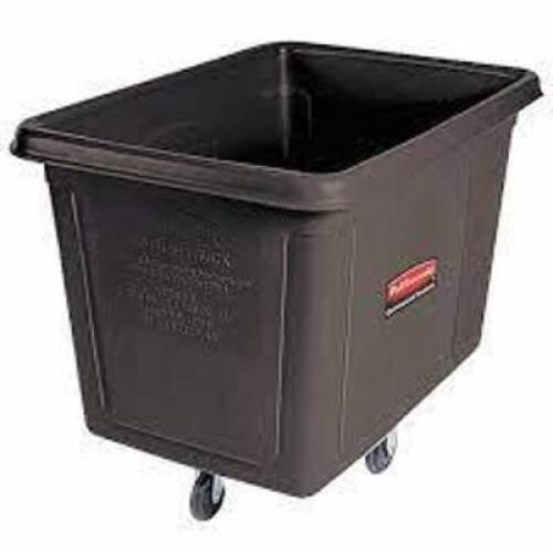DESCRIPTION: (1) HIGH MANEUVERABILITY CUBE TRUCK BRAND/MODEL: RUBBERMAID #5M726 INFORMATION: BLACK SIZE: 8 CU FT RETAIL$: $653.81 EA QTY: 1