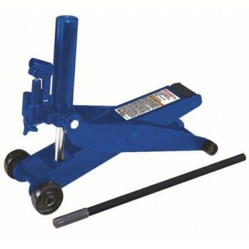 DESCRIPTION: (1) FORKLIFT JACKS BRAND/MODEL: WESTWARD #5ML71 INFORMATION: BLUE SIZE: STEEL, MANUAL HANDLE, MECHANICAL, 4 TON LOAD CAPACITY RETAIL$: $8