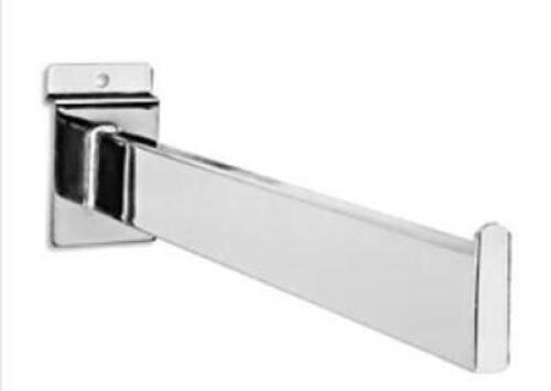 DESCRIPTION: (2) BOXES OF (25) STRAIGHT FACEOUT FOR SLATWALL BRAND/MODEL: ULINE INFORMATION: CHROME SIZE: 12" RETAIL$: $84.00 PER BOX QTY: 2