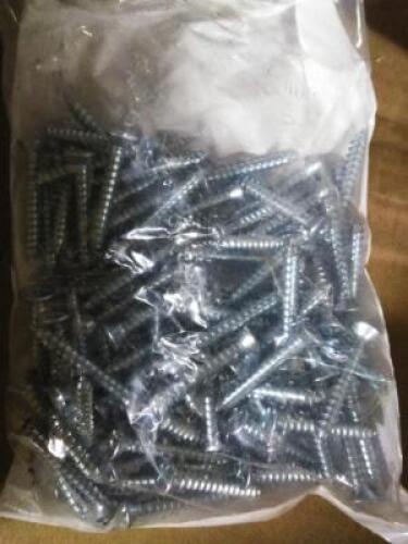DESCRIPTION: (2) CASES OF (15) BAGS OF (100) SCREWS BRAND/MODEL: FIELD #10191 RETAIL$: $16.42 EA QTY: 2