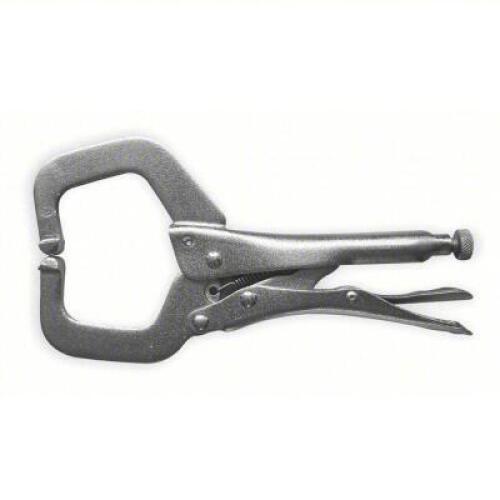 DESCRIPTION: (2) LOCKING C-CLAMP BRAND/MODEL: WESTWARD/2FDD1 INFORMATION: CLAMPING FORCE: 900 LBS/NICKEL PLATED SIZE: 11"NOMINAL CLAMP X 3-3/8"MAX OPE