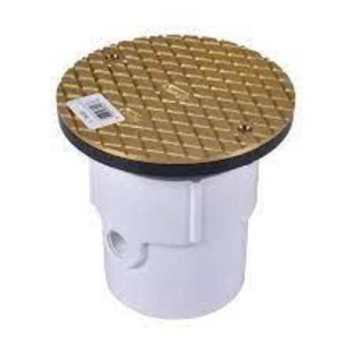 DESCRIPTION: (3) PVC CLEANOUT HUB COVER BRAND/MODEL: OATEY #74140 INFORMATION: BRASS SIZE: 4" WITH 6" COVER RETAIL$: $97.95 EA QTY: 3