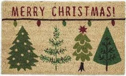 DESCRIPTION: (4) WELCOME MATS - FESTIVE BRAND/MODEL: CIOR INFORMATION: CHRISTMAS TREE RETAIL$: $25.00 EA QTY: 4