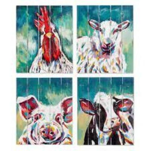 DESCRIPTION: (2) SETS OF (4) WALL ART DECOR BRAND/MODEL: IMAGES ARE FOR ILLUSTRATION PURPOSES ONLY AND MAY NOT BE AN EXACT REPRESENTATION OF THE PRODU