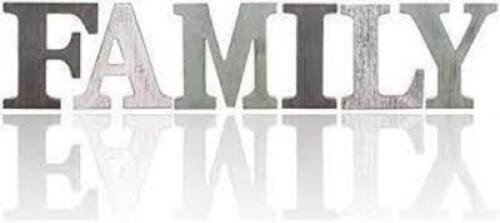 DESCRIPTION: (3) FAMILY SIGNS BRAND/MODEL: SEPARATE LETTERS INFORMATION: WOODEN RETAIL$: $17.20 EA QTY: 3