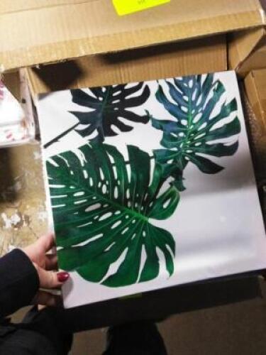 DESCRIPTION: (3) BOXES OF (4) PICTURES OF PLANTS QTY: 3