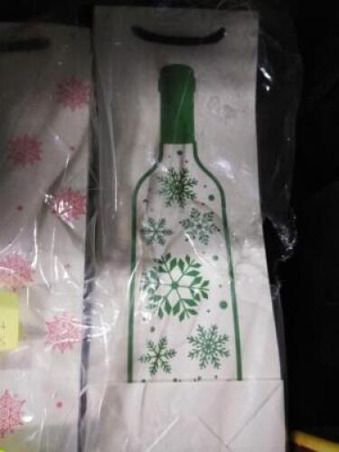 DESCRIPTION: (2) BAGS OF APROX (20) WINE BOTTLE GIFT BAGS QTY: 2
