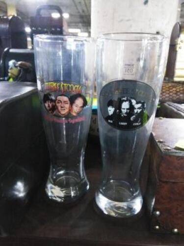 DESCRIPTION: (2) THREE STOOGES GLASSES QTY: 2