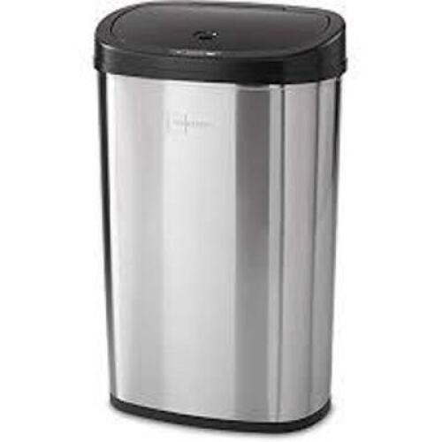 DESCRIPTION: (1) MOTION SENSOR KITCHEN GARBAGE CAN BRAND/MODEL: MAINSTAYS RETAIL$: $43.98 SIZE: 13.2 GAL QTY: 1
