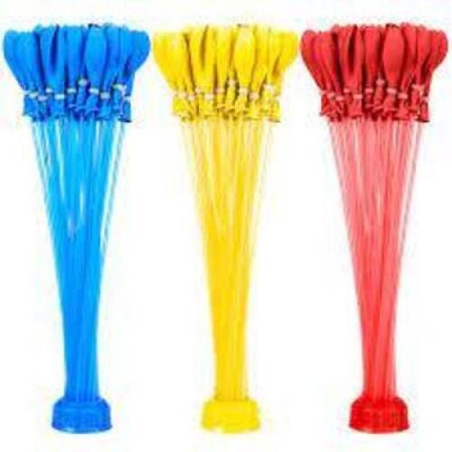 DESCRIPTION: (5) PACKS OF WATER BALLOON RAPID FILL BRAND/MODEL: BUNCH O BALLOONS STORE INFORMATION: MULTI COLOR RETAIL$: $34.99 EA QTY: 5
