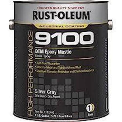 DESCRIPTION: (2) DTM EPOXY MASTICBRAND/MODEL: RUST-OLEUM 9100INFORMATION: SILVER GRAY, SAFETY YELLOWSIZE: 1 GALLON, PART 1RETAIL$: 489.23 EAQTY: 2