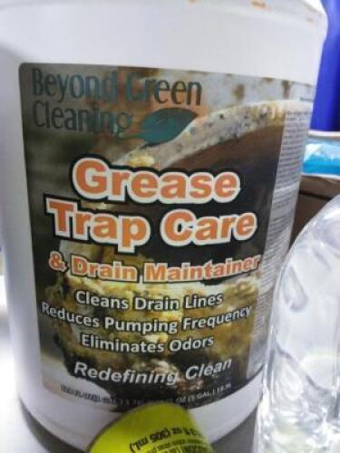DESCRIPTION: (1) GREASE TRAP CARE AND DRAIN MAINTAINER BRAND/MODEL: BEYOND GREEN SIZE: 1 GALLON RETAIL$: $45.00 EA QTY: 1