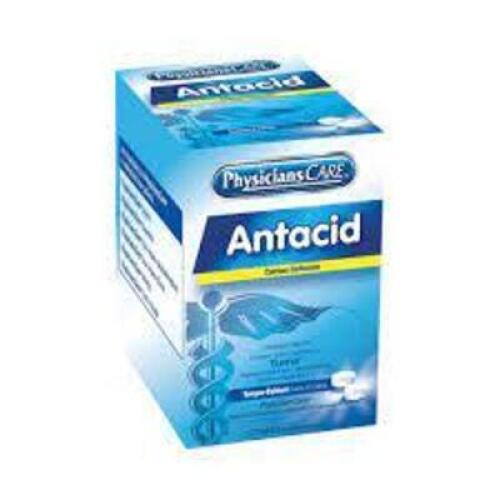 DESCRIPTION: (1) CASE OF (250) ANTACID TABLETS BRAND/MODEL: PHYSICIANS CARE SIZE: 420 MG RETAIL$: $13.99 EA QTY: 1