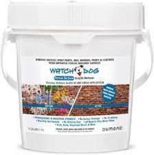 DESCRIPTION: (2) POROUS SURFACE GRAFFITI REMOVER BRAND/MODEL: WATCH DOG SIZE: 1/2 GALLON RETAIL$: $60.00 EA QTY: 2