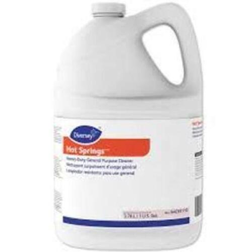 DESCRIPTION: (1) HEAVY DUTY GENERAL PRUPOSE CLEANER BRAND/MODEL: DIVERSEY HOT SPRINGS SIZE: 1 GALLON RETAIL$: $69.67 EA QTY: 1