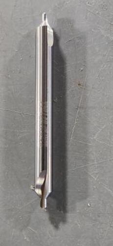DESCRIPTION: (3) SOLID CARBIDE DOUBLE END COMBO DRILL C'SINK BRAND/MODEL: HERTEL 74148404 SIZE: #2 82 DEG RETAIL$: $48.10 QTY: 3