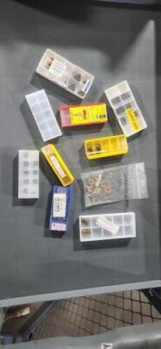 DESCRIPTION: (1) BIN OF PARTIAL CARBIDE INSERTS BRAND/MODEL: VARIOUS RETAIL$: $$$$ QTY: 1