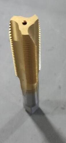 DESCRIPTION: (1) HSS SPIRAL POINT PLUG TAP BRAND/MODEL: HERTEL 41113762 SIZE: 9/16-18 RETAIL$: $44.32 QTY: 1