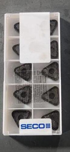DESCRIPTION: (30) SOLID CARBIDE MILLING INSERTS BRAND/MODEL: SECO TNMG220432-MR7 .TP1500 RETAIL$: $ 26.72 PER INSERT QTY: 30