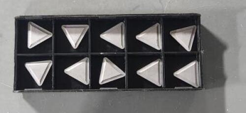 DESCRIPTION: (10) TPMR 323 C-5 CARBIDE MILLING INSERT BRAND/MODEL: VC TPMR323 TCN55 RETAIL$: 13.66 PER INSERT QTY: 10
