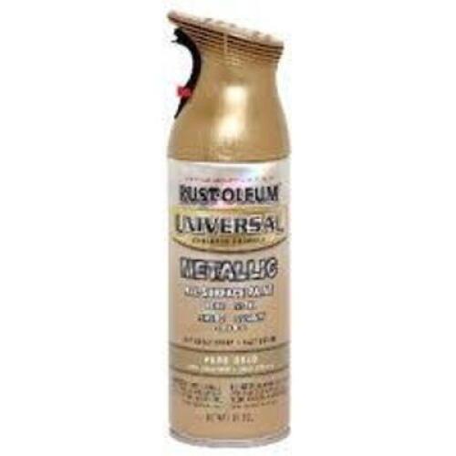 DESCRIPTION: (2) PAINT AND PRIMER ALL IN ONE BRAND/MODEL: RUST-OLEUM INFORMATION: PURE GOLD SIZE: 11 OZ RETAIL$: $11.48 EA QTY: 2