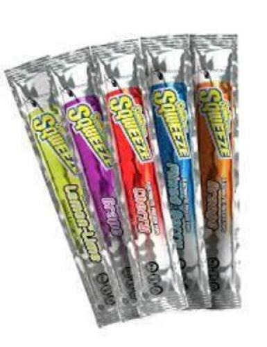 DESCRIPTION: (6) BAGS OF (10) FREEZER POPS BRAND/MODEL: SQWINCHER #31XH79 RETAIL$: $18.00 EA QTY: 6
