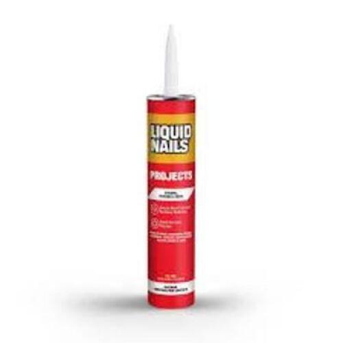 DESCRIPTION: (2) CONSTRUCTION ADHESIVE BRAND/MODEL: LIQUID NAILS PROJECTS SIZE: 11 OZ RETAIL$: $3.58 EA QTY: 2