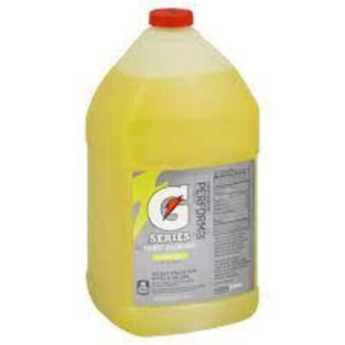DESCRIPTION: (1) SPORTS DRINK MIX LIQUID CONCENTRATE BRAND/MODEL: GATORADE INFORMATION: LEMON LIME SIZE: 1 GALLON RETAIL$: $17.17 EA QTY: 1