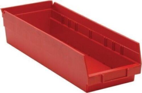 DESCRIPTION: (1) PACK OF (10) STORAGE BINSBRAND/MODEL: QUANTUM STORAGE #1875-108INFORMATION: RED BINSRETAIL$: $83.33 EAQTY: 1