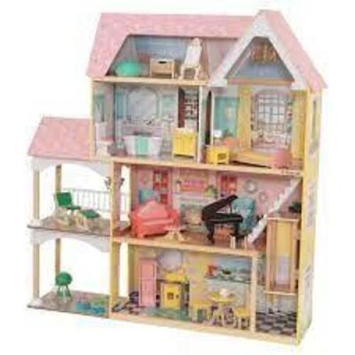 DESCRIPTION: (1) PLAY DOLLHOUSE BRAND/MODEL: KIDKRAFT INFORMATION: LOLA MANSION RETAIL$: $175.00 EA QTY: 1