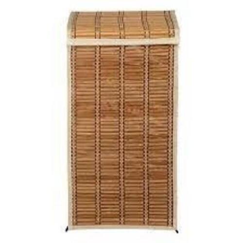DESCRIPTION: (1) TALL WICKER HAMPER BRAND/MODEL: HONEY CAN DO #HMP-01619 INFORMATION: NATURAL BAMBOO RETAIL$: $57.89 EA QTY: 1
