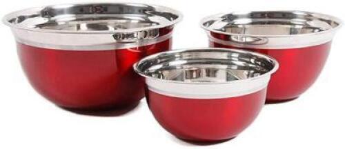 OSTER 3PC ROSAMOND MIXING BOWL SET RETAILS FOR $23.49