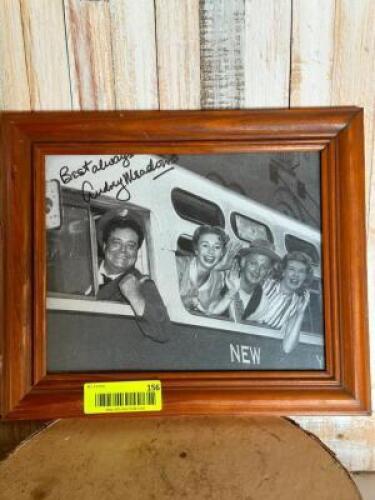 AUTOGRAPHED PHOTO OF JACKIE GLEASON AND AUDREY MEADOWS