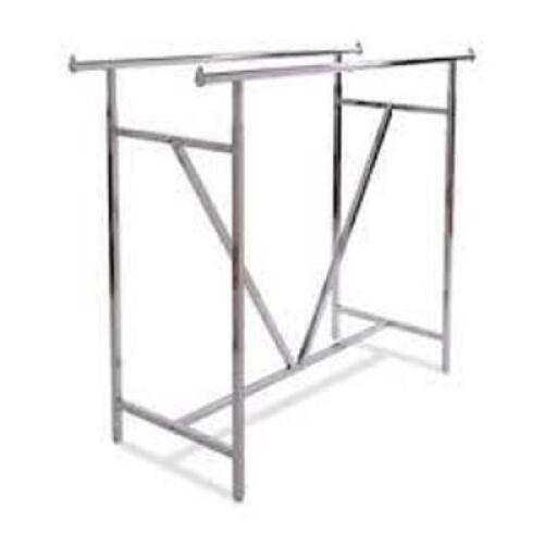 DESCRIPTION: (1) CLOTHING RACK BRAND/MODEL: ECONOCO # #LNBBE INFORMATION: STAINLESS SIZE: 54" X 66 RETAIL$: $180.95 EA QTY: 1