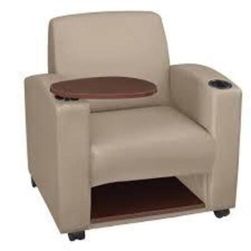 DESCRIPTION: (1) CHAIR WITH ARM TABLE AND STORAGE WITH CUP HOLDER BRAND/MODEL: NOVA #7701JVSD INFORMATION: CREAM RETAIL$: $812.99 EA QTY: 1