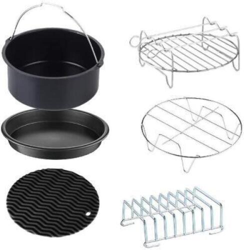 GOWISE 6PC AIR FRYER ACCESSORY KIT FOR 2.75-4 QT.UNIVERSAL RETAILS FOR $21.50
