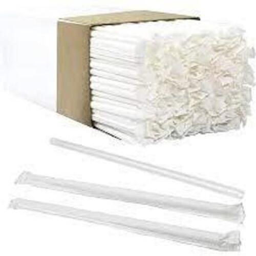 DESCRIPTION: (1) CASE OF PAPER STRAWS BRAND/MODEL: J-FZSNL-071218-01-1 INFORMATION: WHITE SIZE: 500 PACK RETAIL$: $36.99 EA QTY: 1