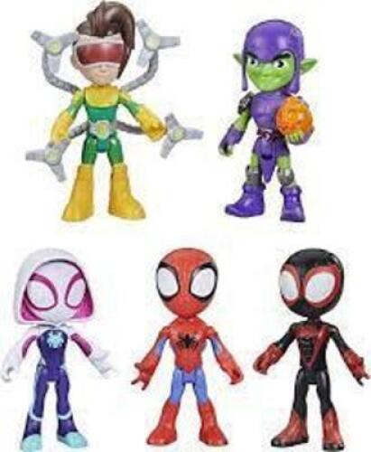 DESCRIPTION: (5) TOY ACTION FIGURES BRAND/MODEL: SPIDEY AND FRIENDS INFORMATION: WEB SQUAD RETAIL$: $39.19 TOTAL QTY: 5
