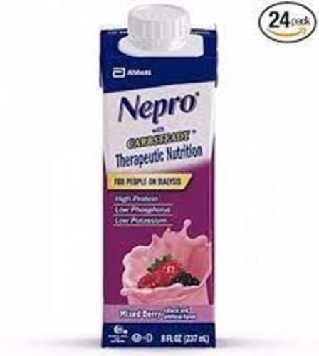 DESCRIPTION: (6) CARB STEADY THERPEUTIC NUTRITION BRAND/MODEL: NEPRO INFORMATION: MIXED BERRY RETAIL$: $4.06 EA SIZE: 8 OZ QTY: 6