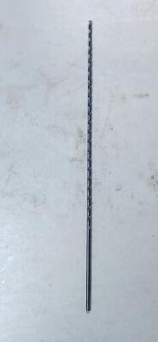 DESCRIPTION: (1) HSS EXTRA LENGTH DRILL BIT BRAND/MODEL: VC 0143009 SIZE: 0.1406" DIA 118* QTY: 1