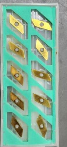 DESCRIPTION: (10) PCD TURNING INSERTS BRAND/MODEL: NTK 5346275 QTY: 10
