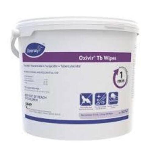 DESCRIPTION: (2) TUBS OF DISINFECTING WIPES BRAND/MODEL: OXIVIR TB WIPES RETAIL$: $184.57 EA QTY: 2